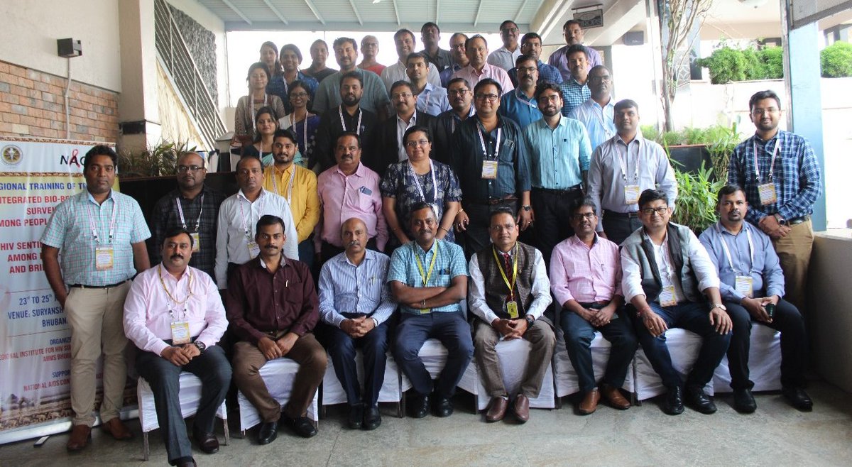 hrushikeshdasrn's tweet photo. Regional Institute for HIV Surveillance and Epidemiology AIIMS Bhubaneswar organized Regional Training of Trainers on Integrated Bio-Behavioural Surveillance (#IBBS) among People Living with HIV (PLHIV) and HIV Sentinel Surveillance (#HSS) among High-Risk Groups (HRG)&amp; bridge. https://t.co/fYOZDfH8l4