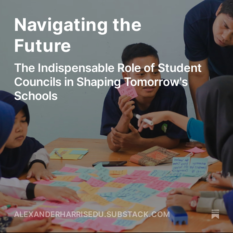ShirinLaghai's tweet photo. Student councils: archaic relic of a bygone age and ego, or indispensable in shaping tomorrow’s schools? Read today’s article to understand the full impact they can have, and let @thomasaauthor know your thoughts.
Navigating the Future https://t.co/uRc9ysECQj https://t.co/e5M2Eadfer
