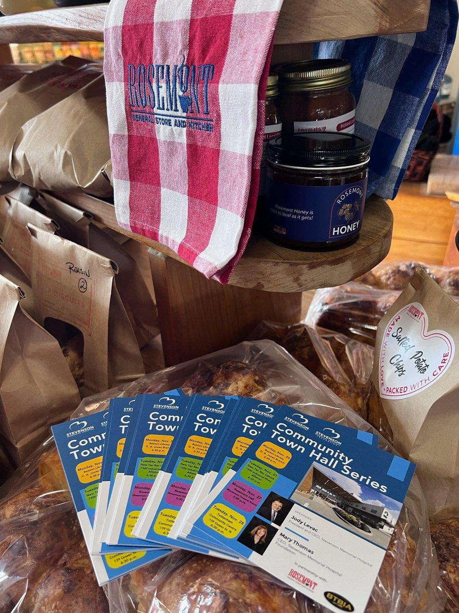 Come join us at the Rosemont General Store (Rosemont Hall) on Monday, November 27 at 3:30pm for the Stevenson Memorial Hospital Town Hall!!