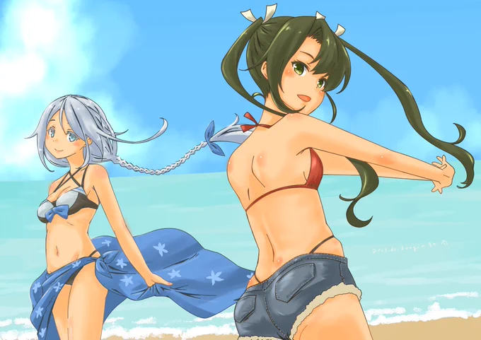 今日は瑞鶴&海風の日(アレ?空母ってどっちだっけ。#艦これ 