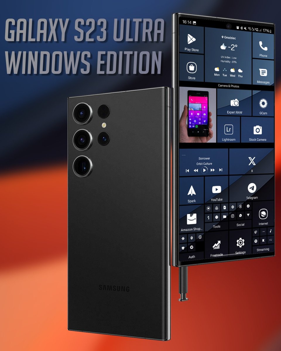maciej_murawski's tweet photo. Would you? 🤔
I know I would! 🔥🪟

#GalaxyS23Ultra #WindowsPhone #WindowsPhone4Ever https://t.co/K1u4iv3beA