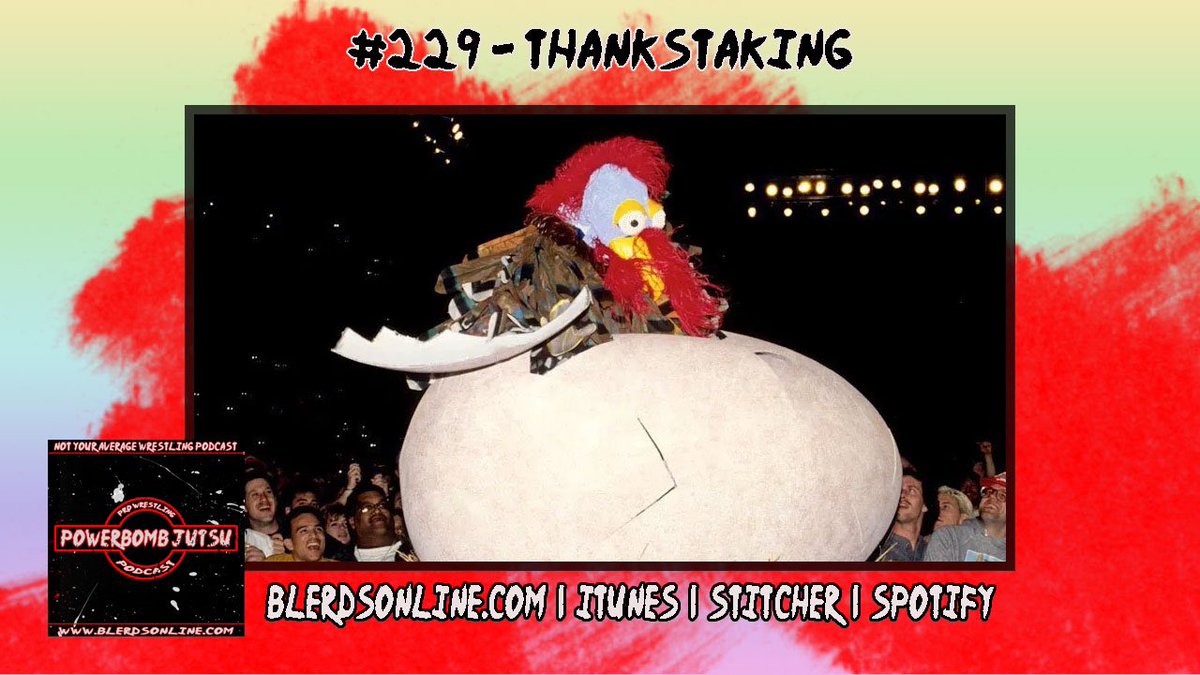 Powerbomb Jutsu #229 - Thankstaking

JT and Cheech from @MarksWithMics joins the crew 

-we talk holidays, surprise appearances

-Nakamura feuding with ghosts

-We get into War games vs the traditional 5 on5 

-Pick rappers for our own War Games

blerdsonline.com/2023/11/powerb…