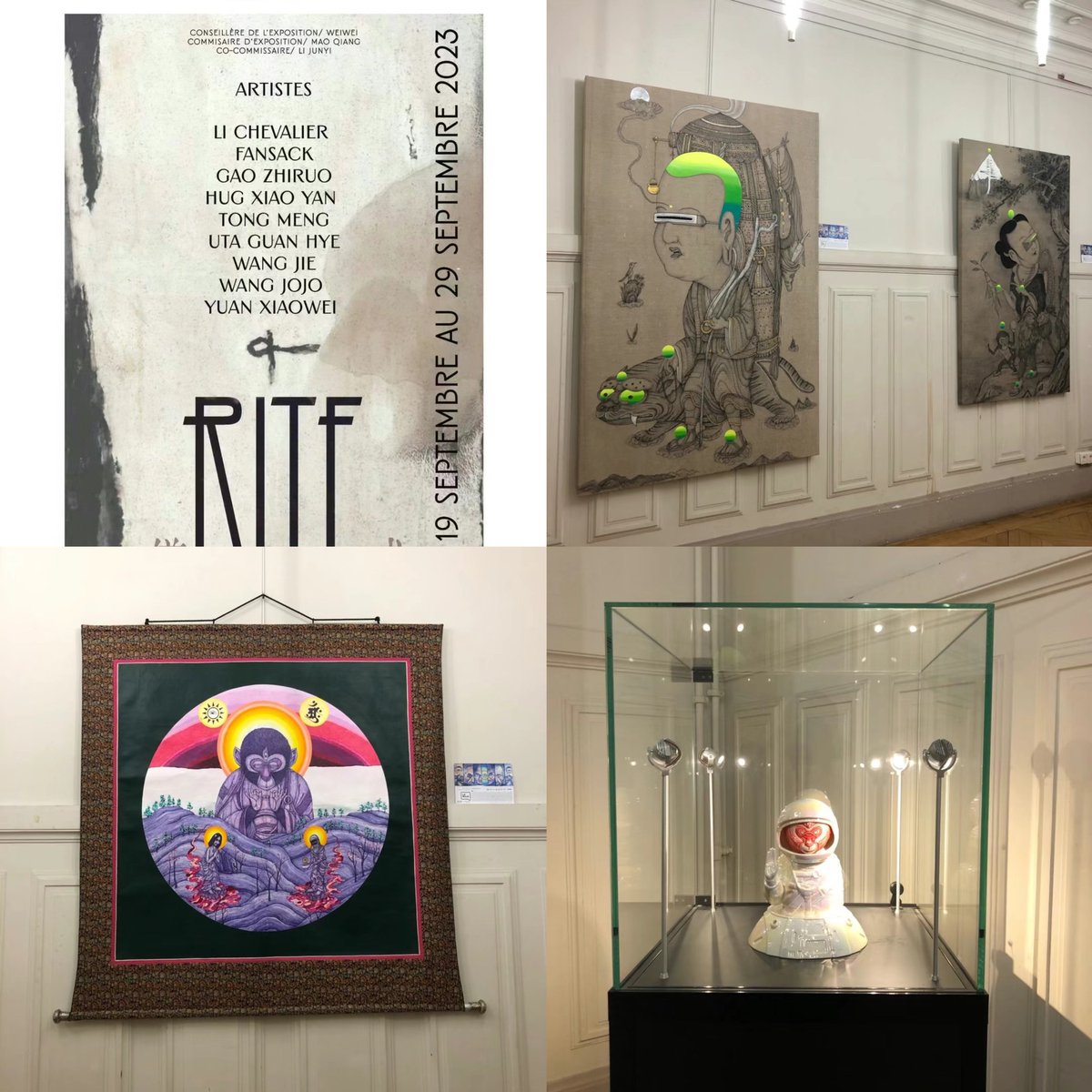 fansack3's tweet photo. 新展览“仪式”/巴黎13区政府/2023/New groupe show“RITE”/Mairie 13/2023/ #paris #mairie13 #fansack https://t.co/Z8qP4hJCJ4