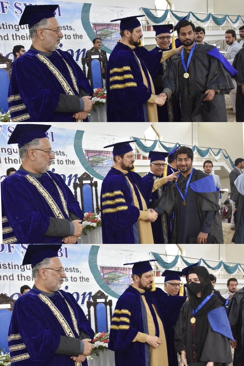 SwabiUniversity's tweet photo. #UniversityOfSwabi held its Convocation today. 680 students received their degrees; 88 their gold medals; and 02 faculty members their Best University Teacher Award from the Chancellor of the University. https://t.co/Ir9V2mUAyz