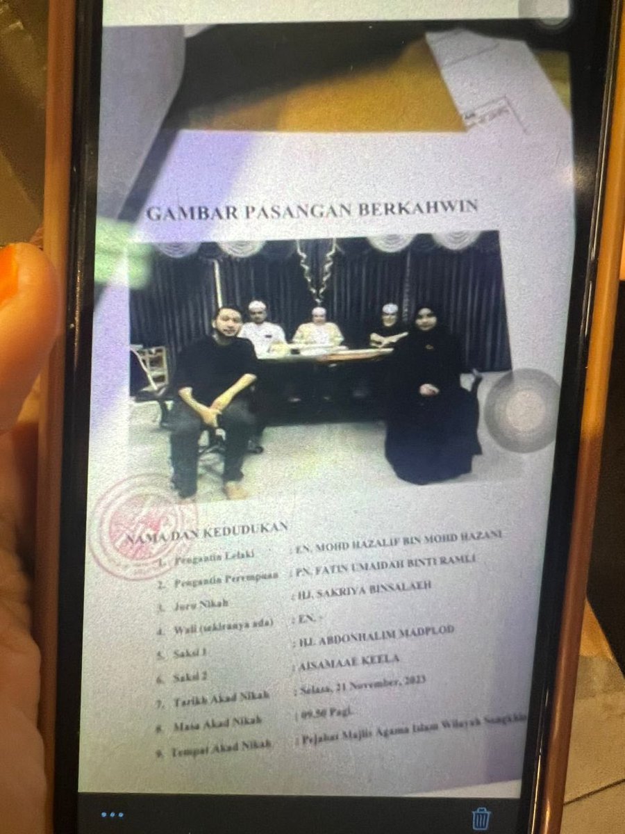 De hek alif teega kawin kt siam