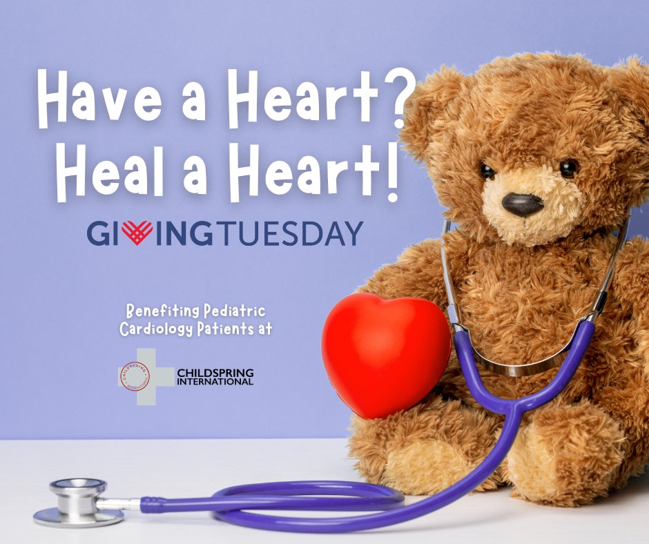 Just TWO days to go until #GivingTuesday! So far, you've met Naia, Jacobo, Maria, Eilam, and Barbara - just a few of the innocent children whose hearts need healing. Please join us this Tuesday, Nov. 28, to meet more children &amp; make your life-saving gift! tinyurl.com/6w9fdjdn