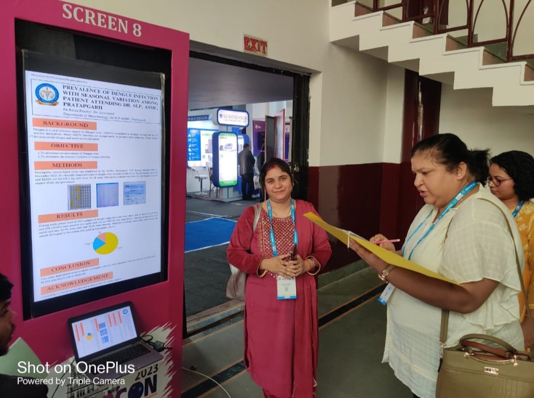 microasmcpbh's tweet photo. Congratulations to Dr Richa Pandey,  Assistant Professor, on poster presentation at the 46th Annual Conference of the Indian Association of Medical Microbiologists (IAMM), MICROCON 2023, held in Lucknow. Your dedication to advancing research is truly commendable. Well done! https://t.co/4SPOVqWBOg