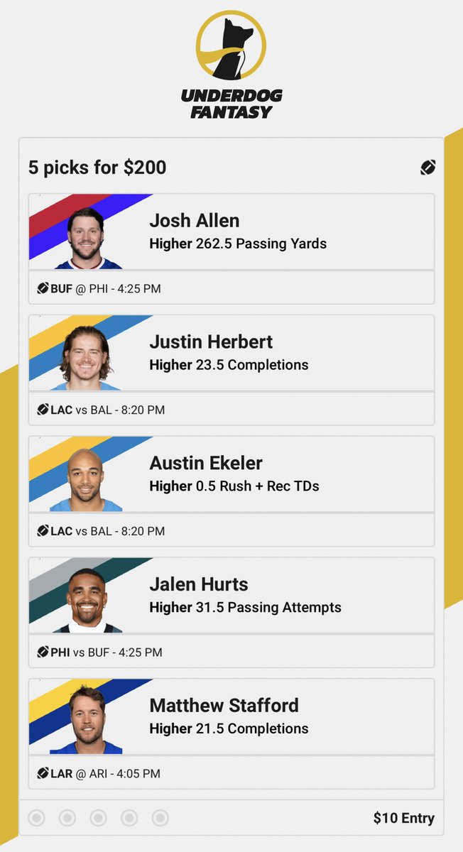NFL Sunday = we’re getting after it with Underdog Fantasy 🔒

You riding or fading? 👀

Make sure to use code “SIDELINE” or sign up here: 
play.underdogfantasy.com/p-sideline