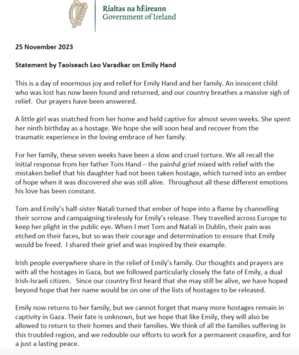 Leo Varadkar tweet media
