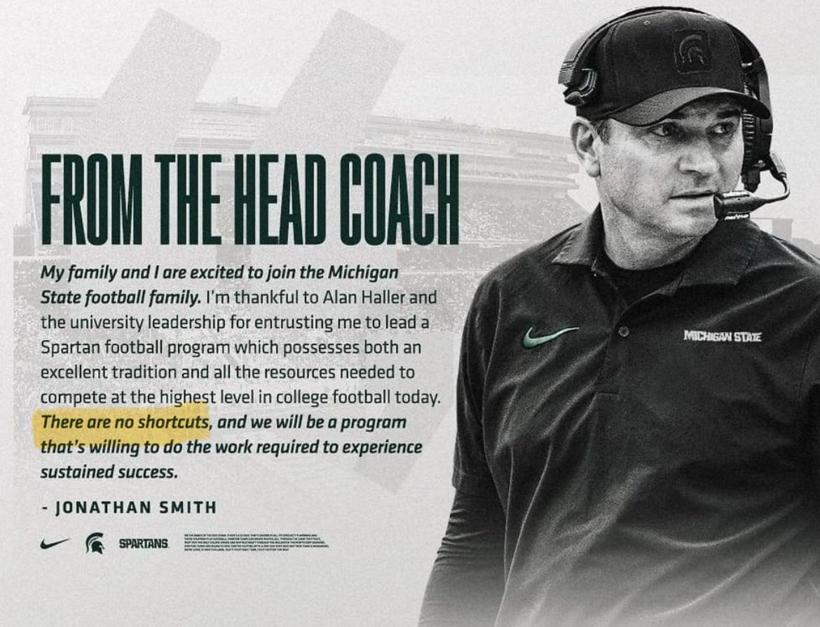 Salimb's tweet image. #NoShortcuts #MSUFOOTBALL #Integrity #Accountability 
#SpartanDawgs
