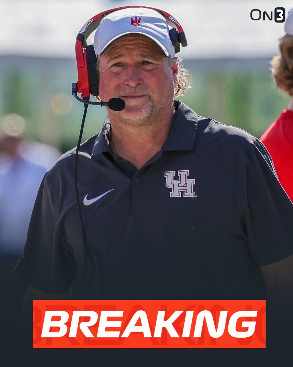 On3sports's tweet image. 🚨BREAKING: Houston has fired head coach Dana Holgorsen, @Joseph_Duarte reports. 

on3.com/college/housto…