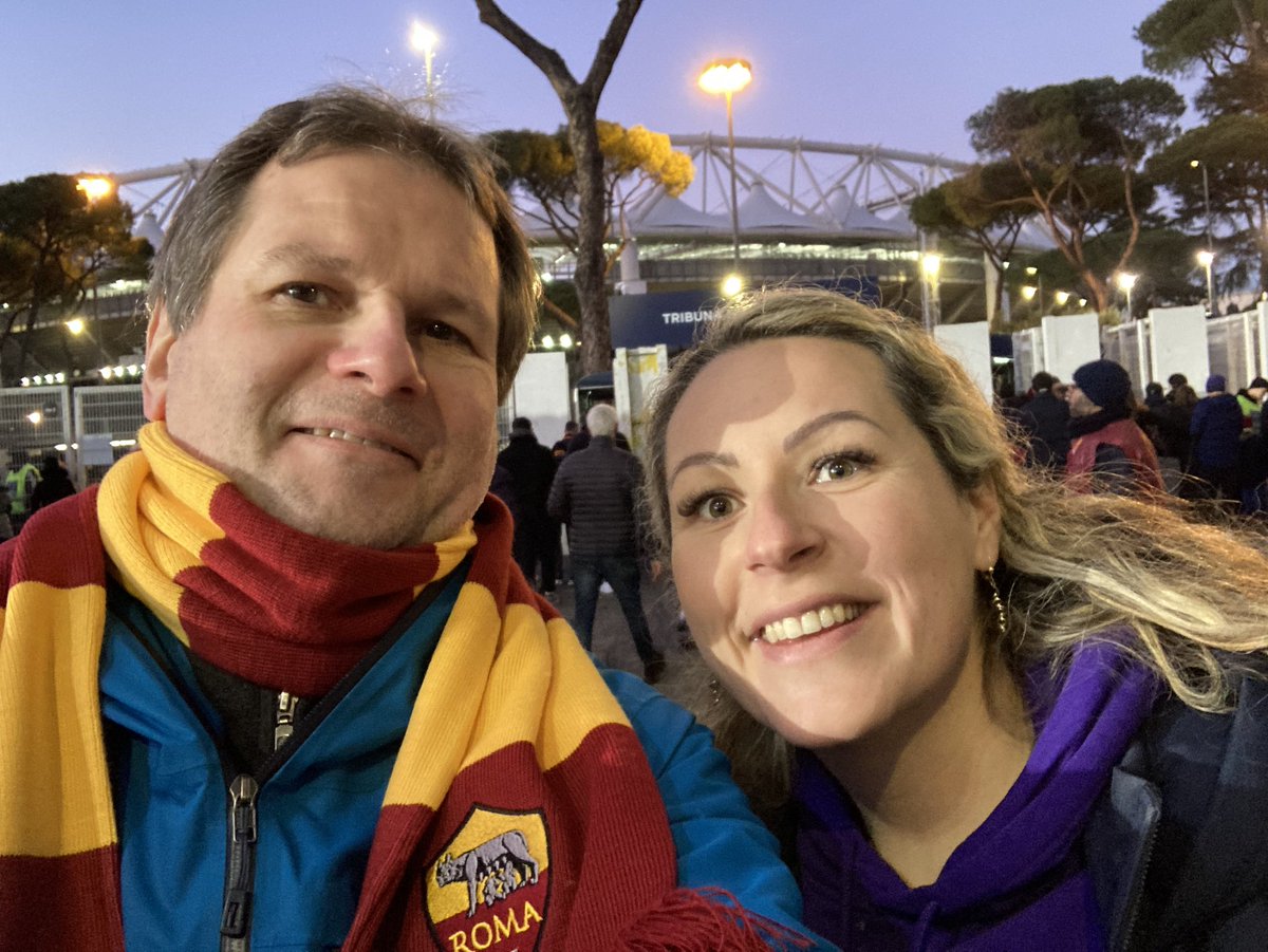 #Tifosi! 🔴🟡⚽️ con <a href="/copper_killer/">Anita</a> allo Stadio Olimpico 🇮🇹

#RIPE87 😎