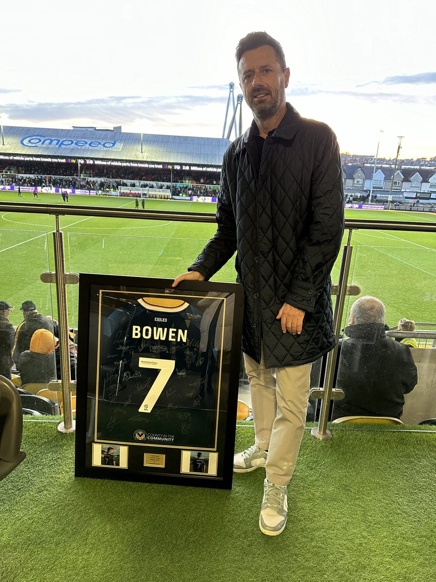 A huge thank you to <a href="/NewportCounty/">Newport County</a> inviting us to the game yesterday, we had the best day.  The support and kindness everyone showed was out of this world. For him to have these wonderful memories at a club he loved playing for is so so special 🧡🖤