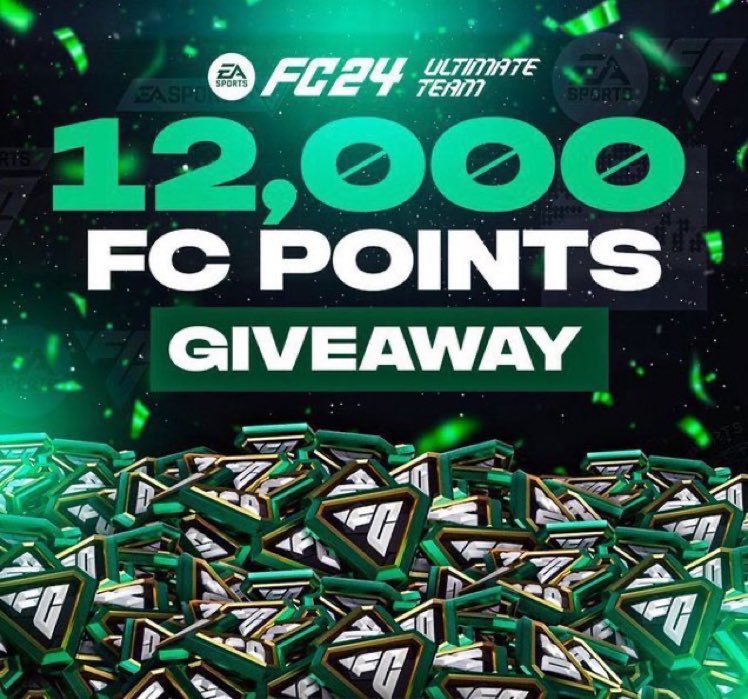 GiveawayMission's tweet photo. BLACK FRIDAY GIVEAWAY! 
(12,000 EA Points)

How to enter:
- RT 
- Follow me
- Turn Notifications On!

Winner Soon!

GOODLUCK😉

#EAFC24 #EAFC @EASPORTSFC https://t.co/Jeq43EQDIJ