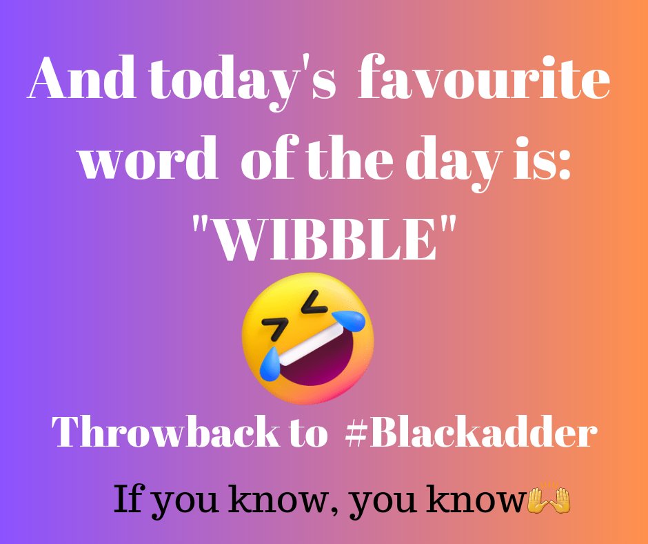 Jo_jojo_1's tweet image. You're welcome 👌
#wibble #Blackadder #WordOfTheDay