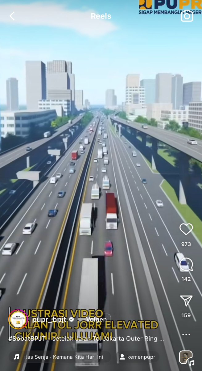 adriansyahyasin's tweet photo. I’m at a total loss at word knowing this controversial project is really going (with a faster pace than the Outer Ring MRT)

Kalau memang niatan kita adalah mengurangi kemacetan, polusi dan ketergantungan kendaraan pribadi, bangun jalan tol ini bukan jawabannya. Dan saya senang khalayak publik banyak di komentar yang sudah sadar akan hal ini! @pupr_bpjt 

Beban kepadatan di JORR existing hanya akan berkurang dengan transportasi massal

Dana 21 Trilyun lebih baik untuk transportasi umum!