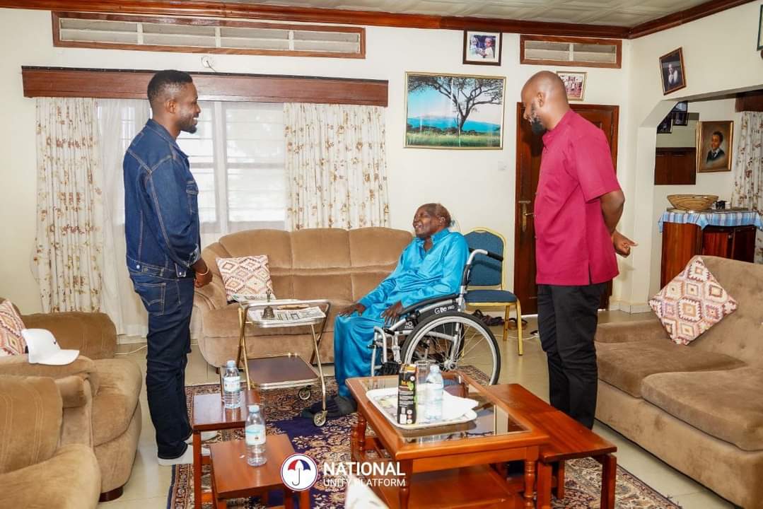 Very pleased to check on Retired Justice Prof. G. W. Kanyeihamba this afternoon. We cherish every moment spent tapping from the wisdom of our elders.