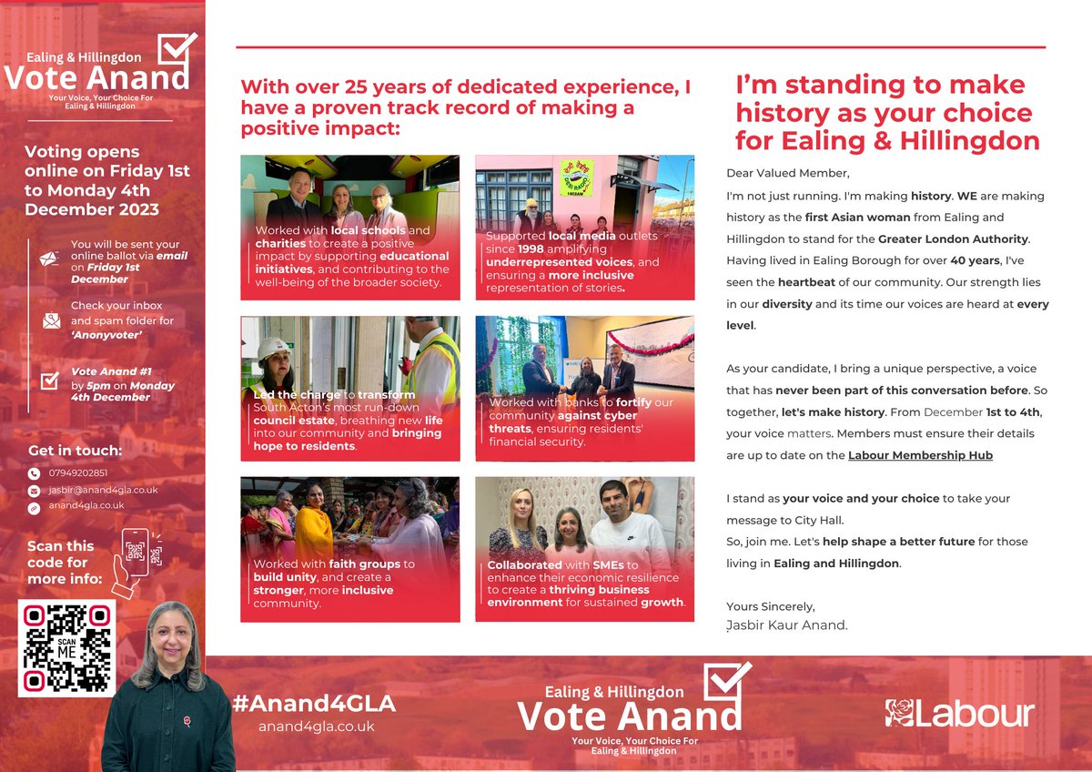 Unlock the power of your voice! 🌹 Dive into the details of the voting process for my campaign and ensure your vote counts. Your choice shapes our future. Visit anand4gla.co.uk for more information. Let's make history together! #Anand4GLA #YourVoiceYourChoice