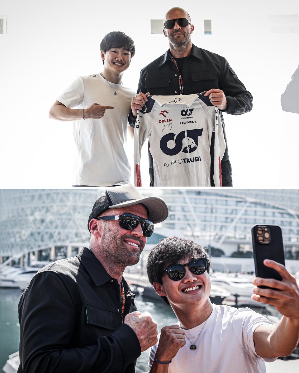 Yuki finally getting to meet his idol Jason Statham might be our favourite moment of the season 😅💪