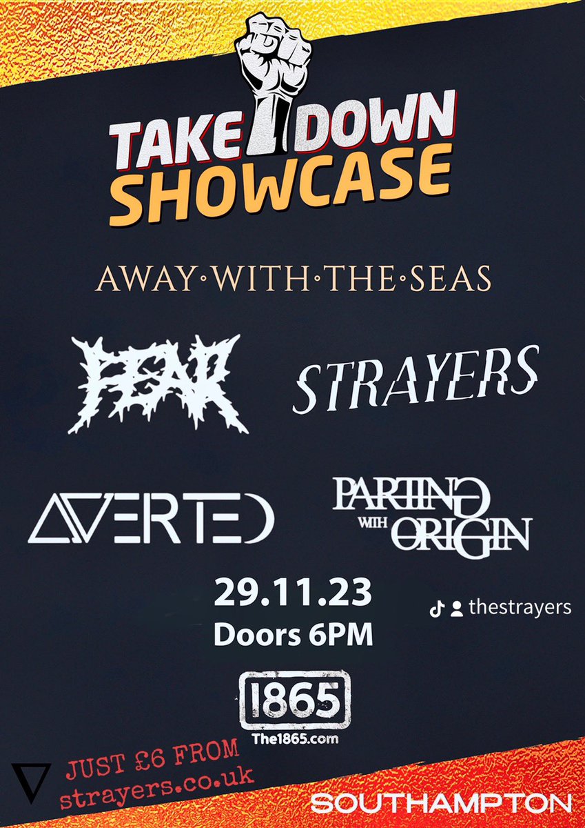 strayers666's tweet image. ALL MERCH 30% OFF UNTILL
MONDAY!

Use code ‘WHACK FRIDAY’ at checkout!

👕 Store:
strayers.bigcartel.com

Catch our last show of the year this Wednesday at The 1865, Southampton!

🎟 Tickets at:
strayers.co.uk 

Everyone is welcome here 🖤

#strayers #merch #southampton