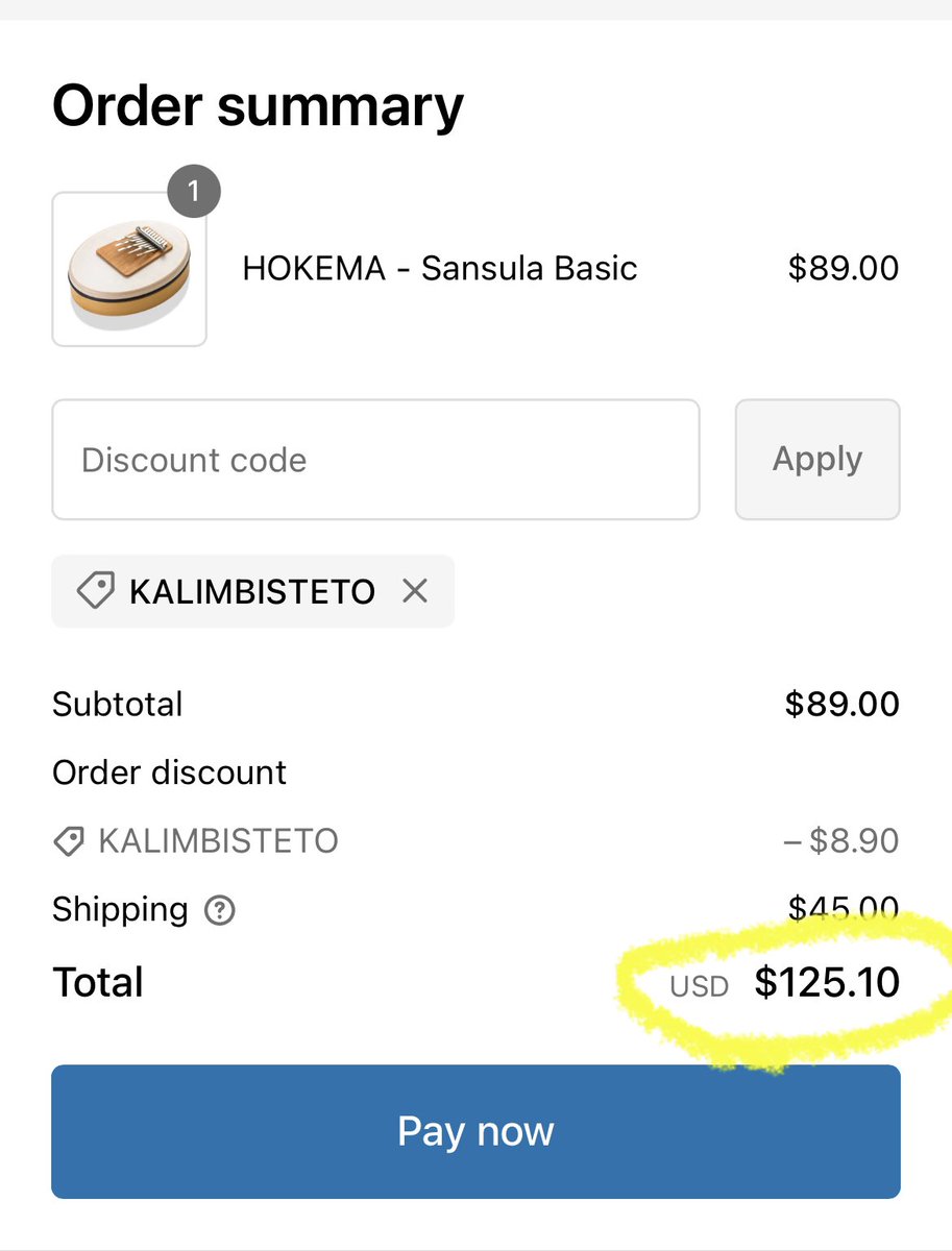 KiwiMbira's tweet photo. Only 1️⃣ day left to save 3️⃣0️⃣% on your magical Hokema #kalimbas & #sansulas with promo code KALIMBISTETO – check out the B-ware (outlet item) prices (including shipping) for Sansula Basic:
🇪🇺€85.27 (usually €99)
🇺🇸$89.00 (usually $132)
🇹🇭฿4,814.50 https://t.co/kFocaLraKZ