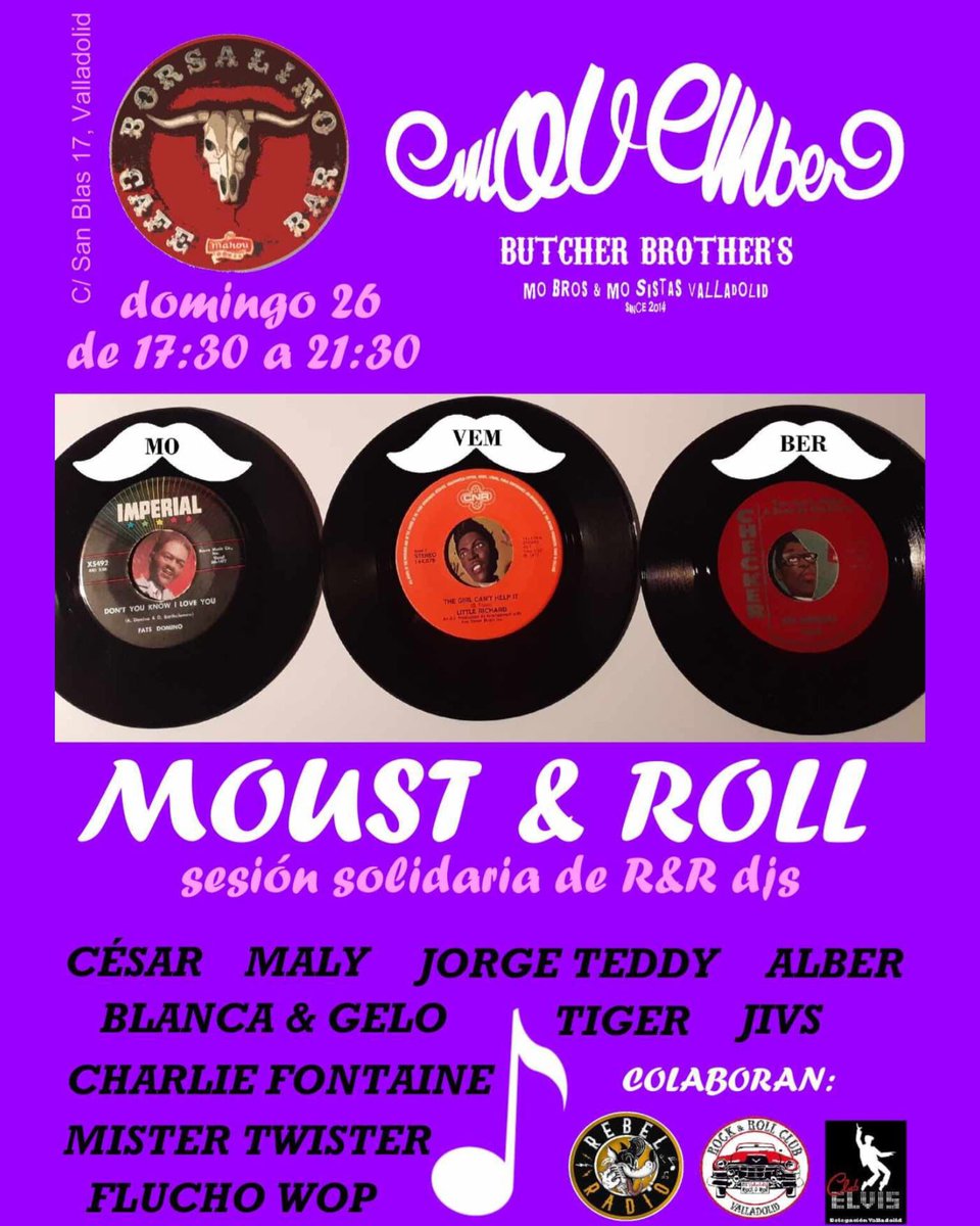 Planazo de domingo! 
Si esta tarde dudabas de que hacer, pues ya lo tienes😏🥸

#Movember #movember23 #Valladolid #el10debutcher