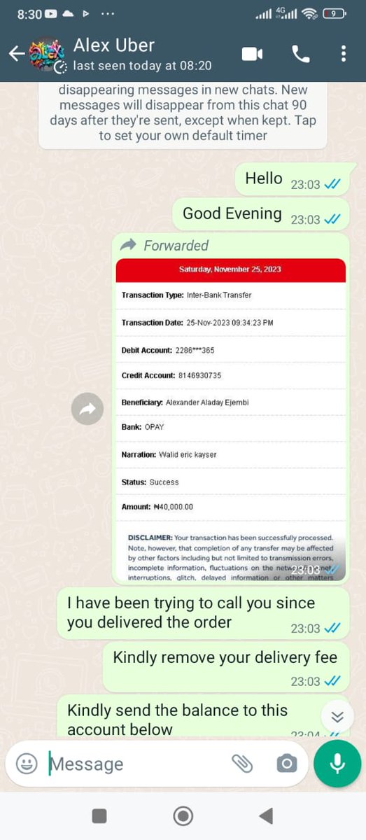 Olamewealth's tweet photo. Till now he has not sent it, he blocked my line, and he is not responding to my messages

I will send proof below https://t.co/67XtZwQ83t