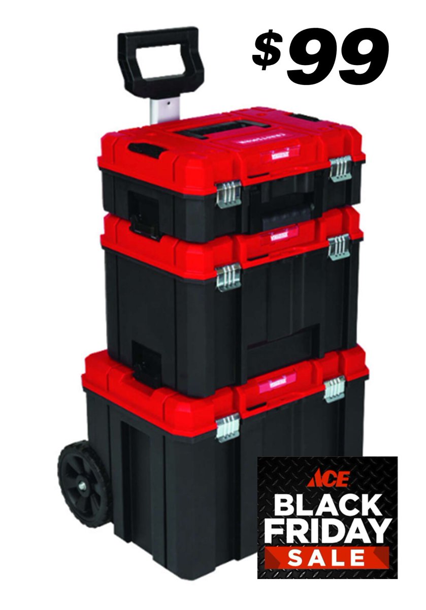 oaklandhardware's tweet image. The best way to stay organized! This water-sealed #Craftsman #VERSASTACK tower offers 3 essential products: a bottom rolling unit for large tools and items, a middle tool box for large tools and a suitcase for power and hand tools. On sale now at Oakland #AceHardware for $99.