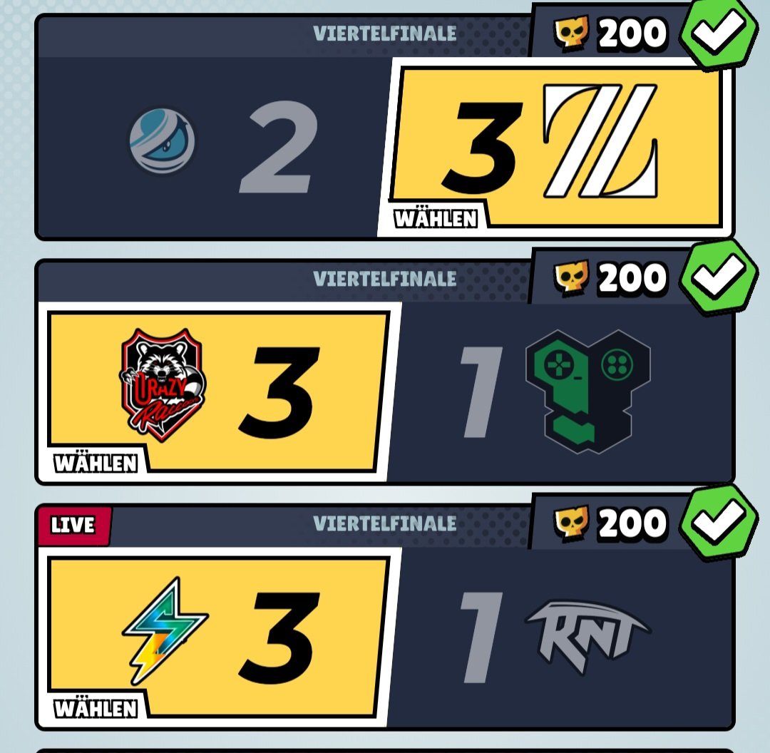 Brawlstars Finals Day 3
100% Winrate with my predictions 😏💛