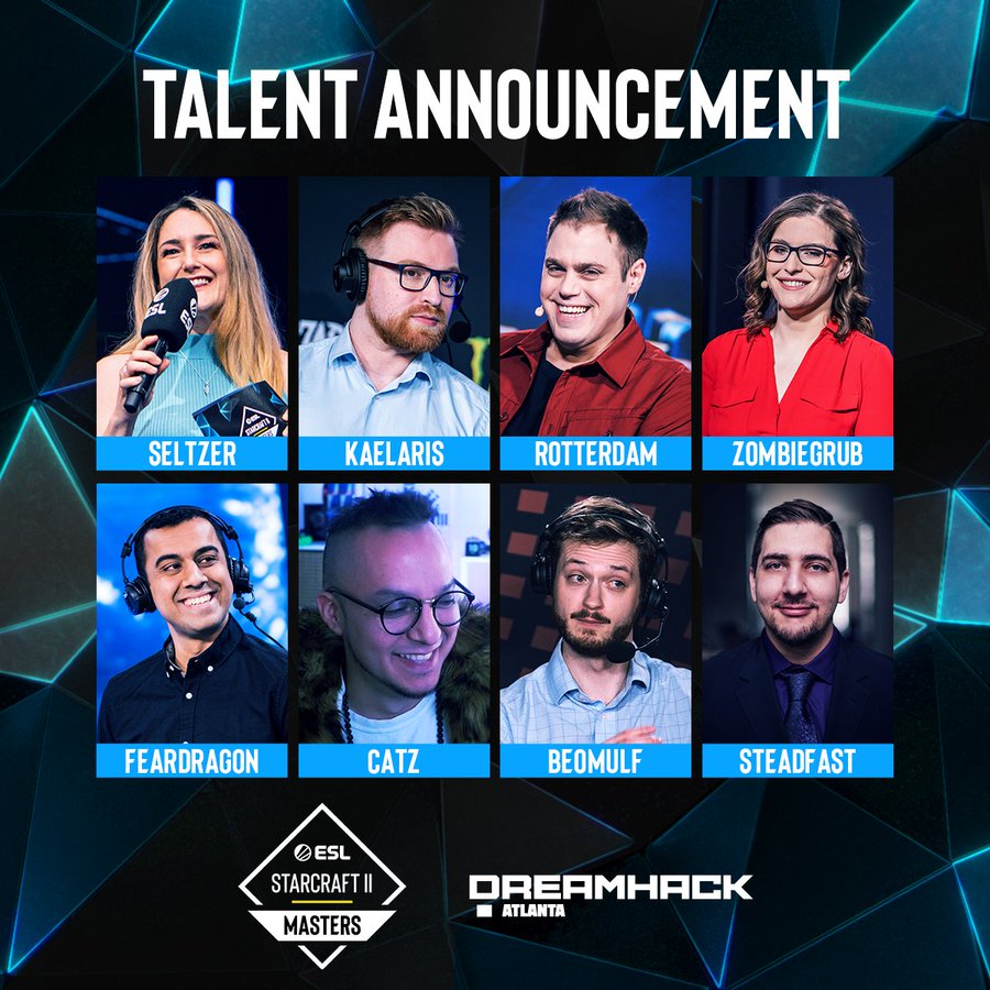 Talent Pool for the ESL SC2 Masters Winter 2023 (credits: Dreamhack) 