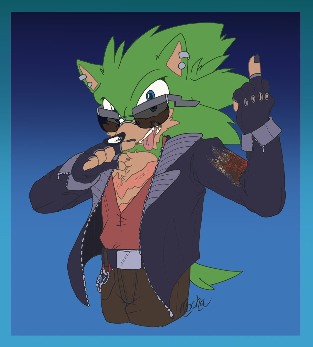 I seen the outfit @/QKora01 made for Scourge and I had to draw dilf man in it. Ouhg that fit did something to me.