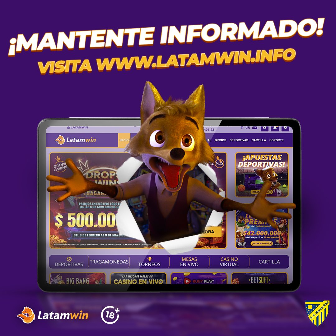 ¡Nuestro main sponsor Latamwin te mantiene informado! 📣 El Ministerio Público ha establecido un precedente tranquilizador: disfrutar de las plataformas de apuestas es completamente legal. Mantente informado y visita latamwin.info