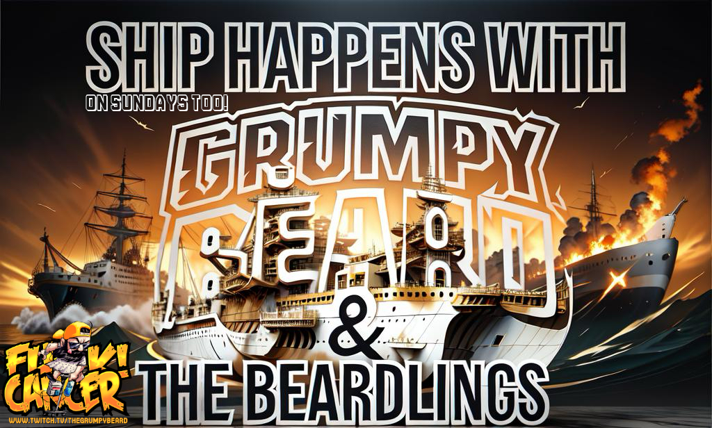The_GrumpyBeard's tweet photo. Ship happens on Sundays too⚓️in @WorldofWarships on #twitch https://t.co/5LPJOEUkGz Come have a laugh or two🤣
Join #BeardlingsAgainstCancer💙💛❤️🧡
#WoWs #TeamBeardlings #sundayvibes #FuckCancer #fcancer #Beardlings #twitchcommunity #BeardlingCrew #twitchgaming #gaming #BeardHug https://t.co/RvRiM3WtqR