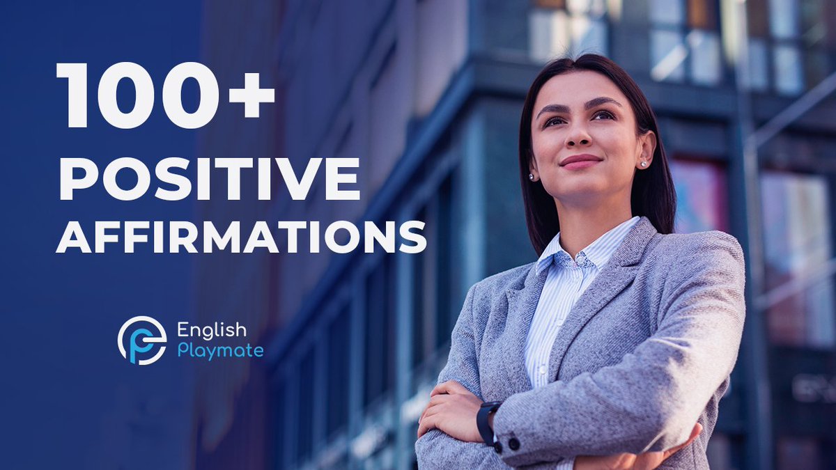 100+ Self Affirmation Routine for Success & English Fluency
youtu.be/aWpUPSO_5FM
#englishplaymate #spokenenglish #ListenEnglish   #Englishphrases  #englishpartner #fluentenglish  #speakenglish #englishspeakingpractice #officeenglish #proenglish #selfaffirmation #motivation