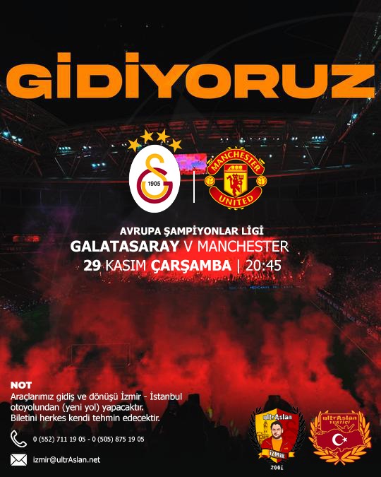 ultrAslan35's tweet photo. More Than Love!

Organizasyonumuz sadece gidiş ve dönüş ulaşım şeklindedir bilet teminini kendiniz yapmanız gerekmektedir.

#ultrAslan #uAYurtiçi #ultrAslanİzmir https://t.co/ubx36w6Zyf