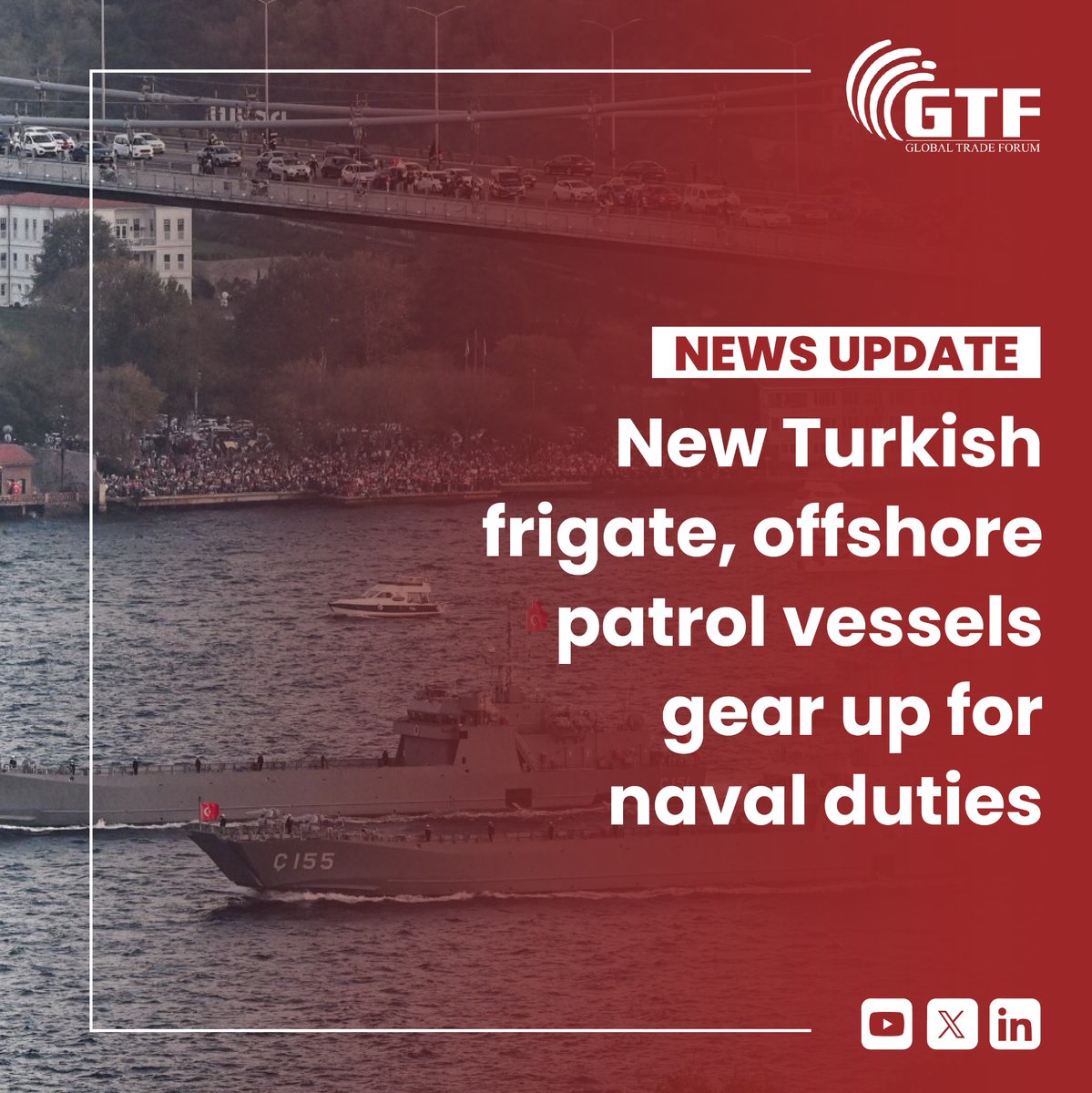 The countdown for the commencement of duty for the Turkish Naval Forces' new fleet has officially begun. 

#TurkishNavalForces #NavalFleet #MilitaryNews #gtf #globaltradeforum