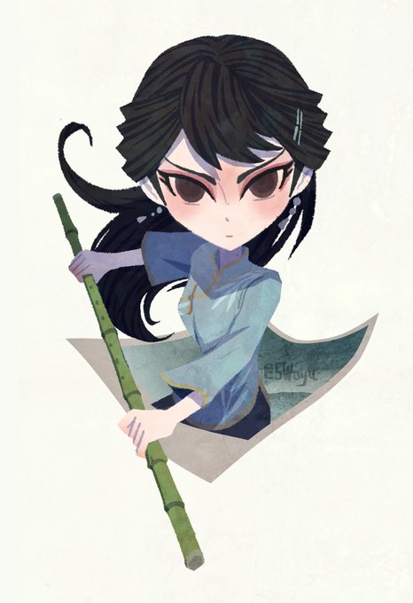 「bamboo black hair」 illustration images(Latest)