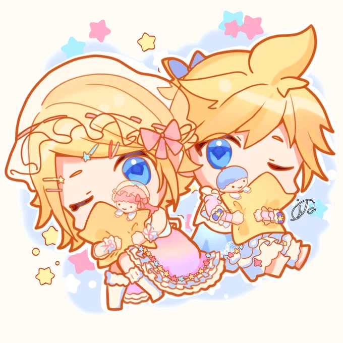 #prsk_FA  #鏡音レン #鏡音リン サンリオコラボありがとう… 