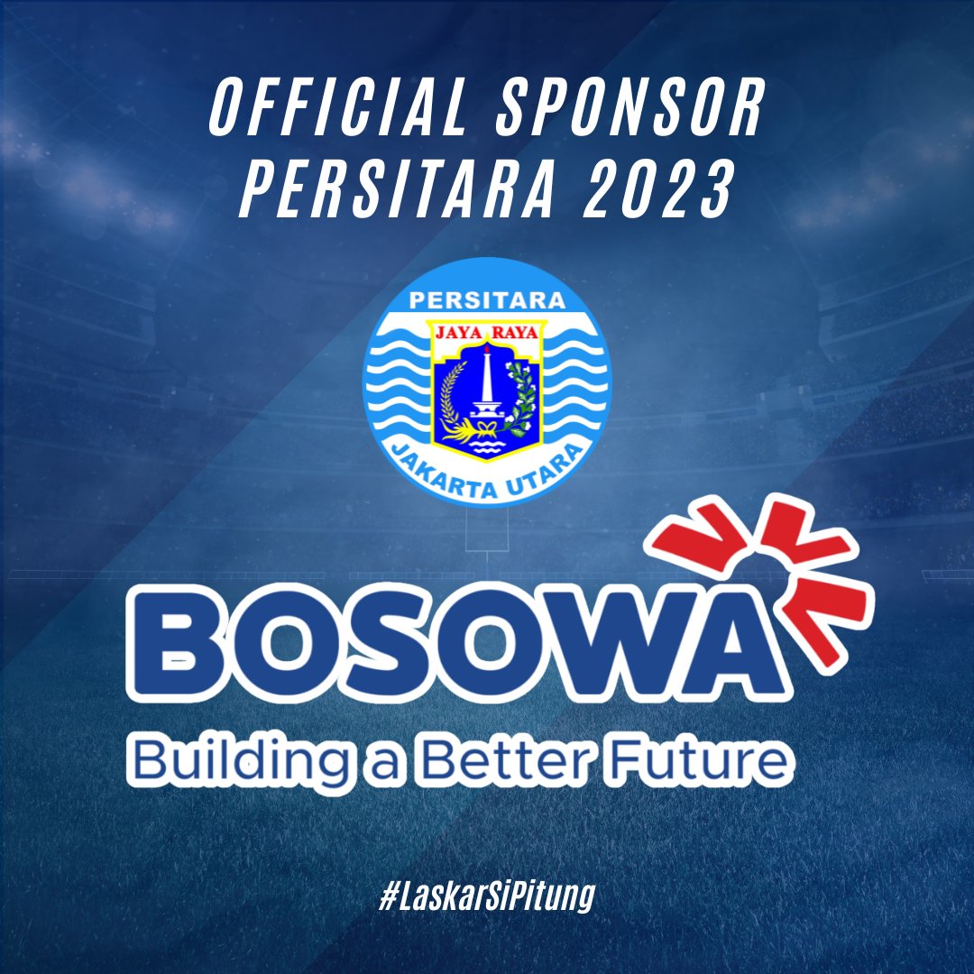 Bersama BOSOWA "Building a Better Future", kita tak hanya membangun harapan, tapi juga mengejar mimpi-mimpi besar. Terima kasih atas dukungan luar biasa! Mari bersama-sama kita ciptakan masa depan gemilang! 💙🔴💪

#Persitara #LaskarSiPitung #NJmania  #BOSOWA