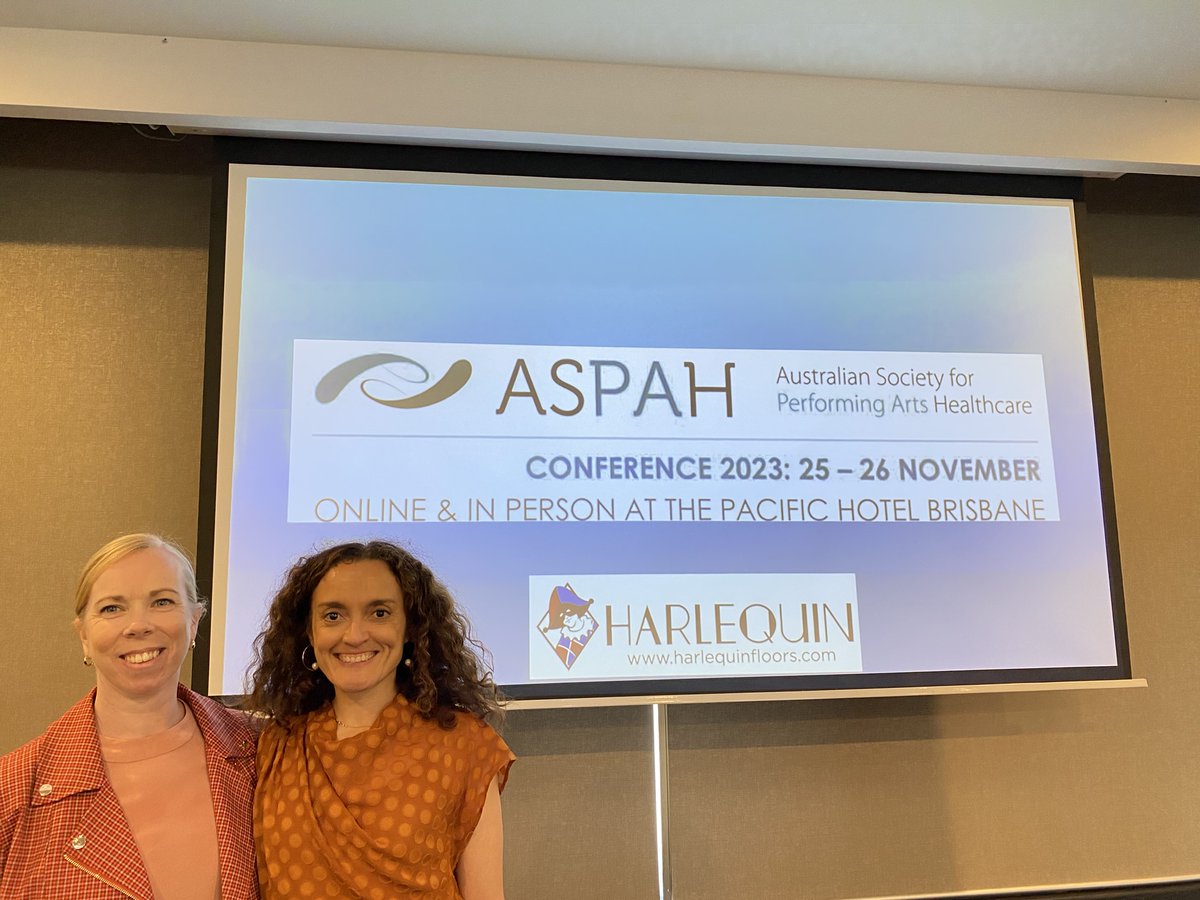 Had a great time at the <a href="/aspah_aus/">ASPAH</a> 2023 Conference in Brisbane.  So much passion and inspiration for supporting performing arts healthcare. Shout out to ASPAH President, <a href="/MFullerPhysio/">Melanie Fuller PhD</a>, and the whole ASPAH Committee for all your hard work. 👏👏 #ASPAH2023