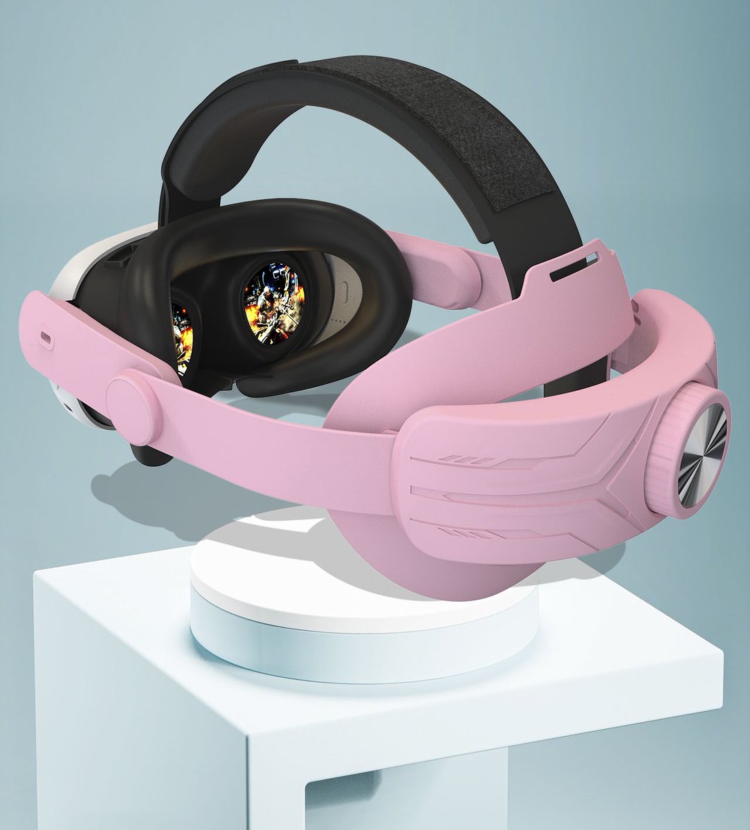 #Quest3 Adjustable headset pink
🔥Wider and thicker foam enhances comfort.
 💪#VR #vraccessories