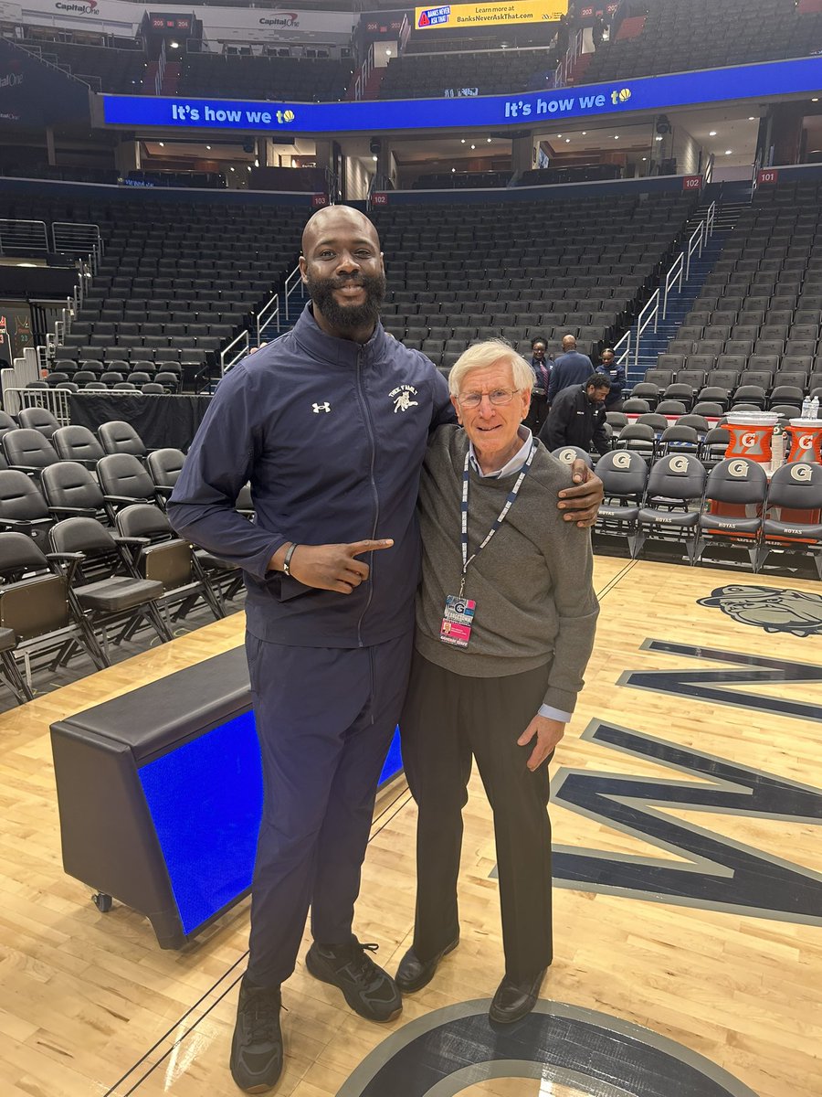 TylerAdams0's tweet photo. What A surreal moment it was coming back home to the place that made me the person and coach I am today. If you know me you know I love Gtown more then anything. Thanks to all of the fans and alums that have supported me over the years on and off the court. #HoyaSaxa #H4L https://t.co/0GhRfnfWjr