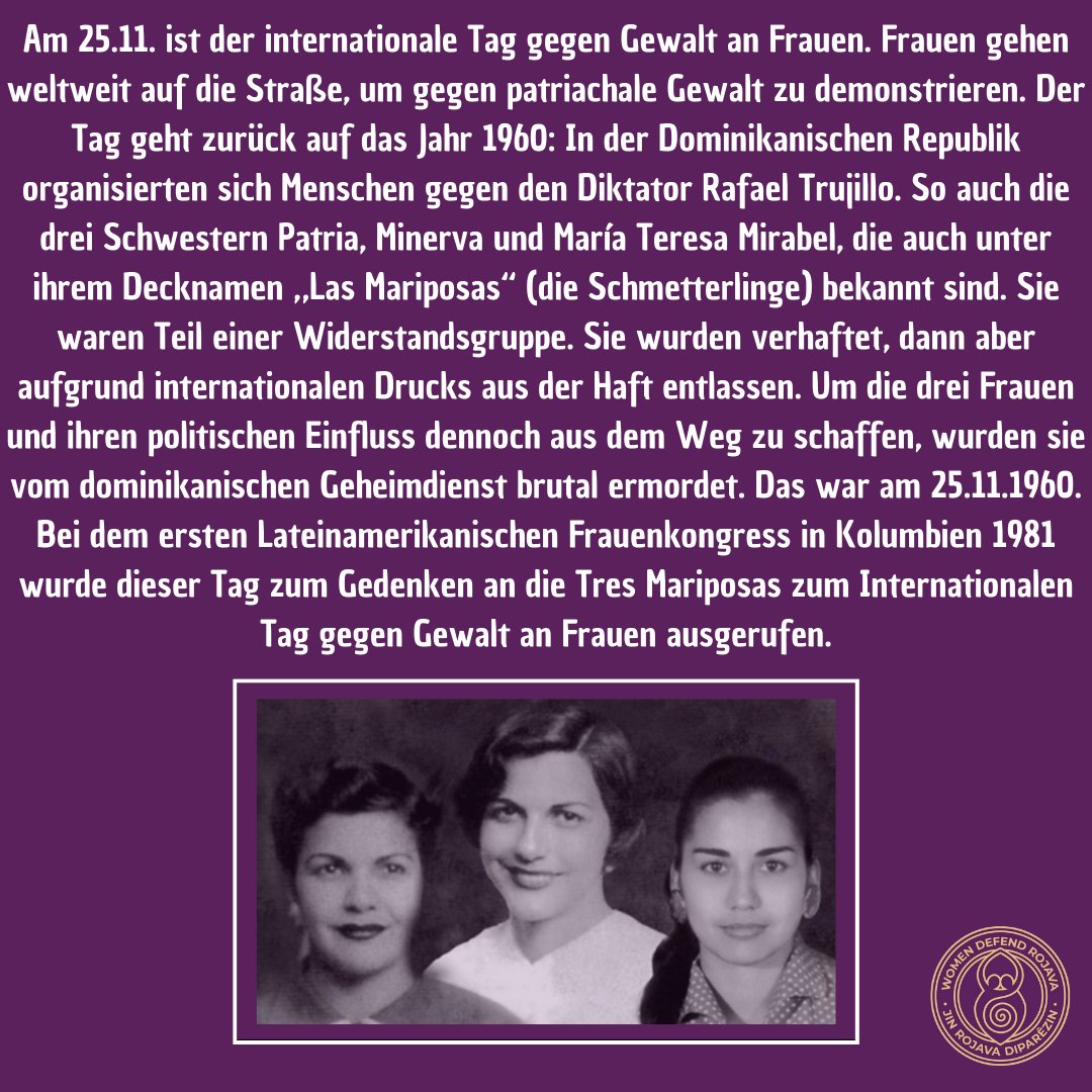 WomenDefendRoj1's tweet image. Zum Tag gegen Gewalt an Frauen haben wir als #womendefendrojava haben wir einen Artikel verfasst.
"Als Frauen müssen wir weltweit zusammenhalten"
Ihr findet ihn nun auch hier: