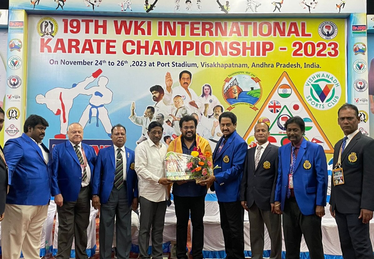Boddepalliraghu's tweet photo. 19th WKI International Karate Championship 2023 at Port Stadium Visakhapatnam.
@JanaSenaParty 
@PawanKalyan 
#Karate https://t.co/239S0Sgta8