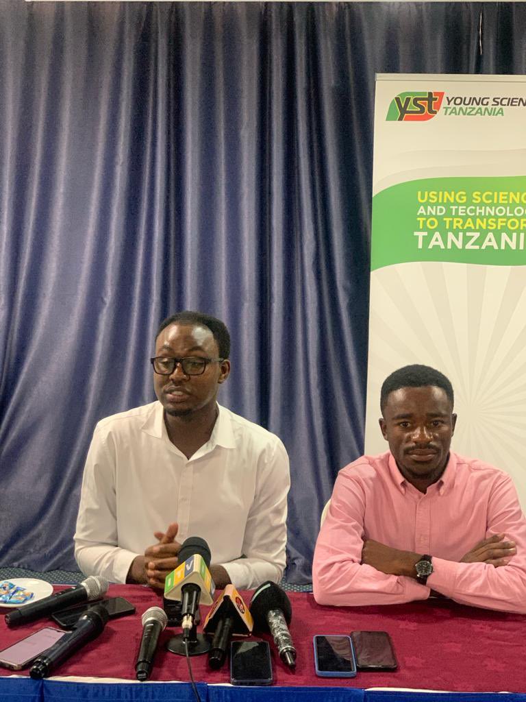 ystanzania's tweet photo. Edwin Luguku, #YST2015Winner now a Doctor of Medicine and CEO at @AfyaToon , currently implementing solutions in mental health, antimicrobial resistance, and female genital mutilation. Speaking about #Science4Development at our Press Conference today https://t.co/Wn1pckpsAR