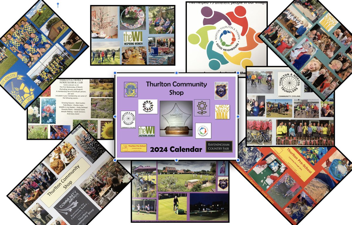 It’s been a while…..but we’re back….and we have a new calendar for 2024 featuring local clubs and community businesses….and it’s only £7.95 #community #rural #norfolk
