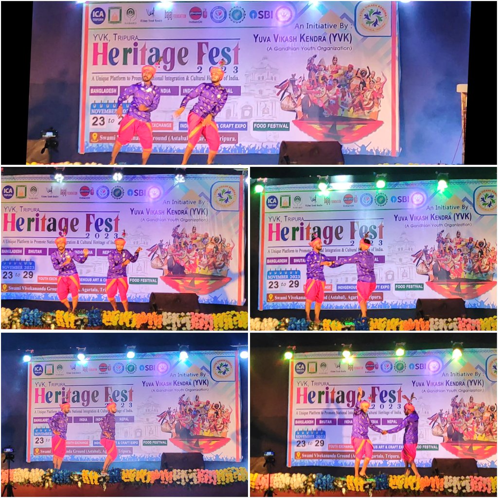 YogeshSahu_04's tweet photo. अंतरराष्ट्रीय विरासत महोत्सव2023,राष्ट्रीय एकता शिविर त्रिपुरा मे छ.ग के सांस्कृतिक नृत्य,संगीत की झलक.. अंतर्राष्ट्रीय विरासत महोत्सव में देश के 24 राज्य व 5 देशों के स्वयंसेवक प्रतिदिन अपने- अपने राज्य व प्रदेश की सांस्कृतिक नित्यों व कला - संगीत की देते है मनमोहक प्रस्तुति। https://t.co/bGIF64qCFh