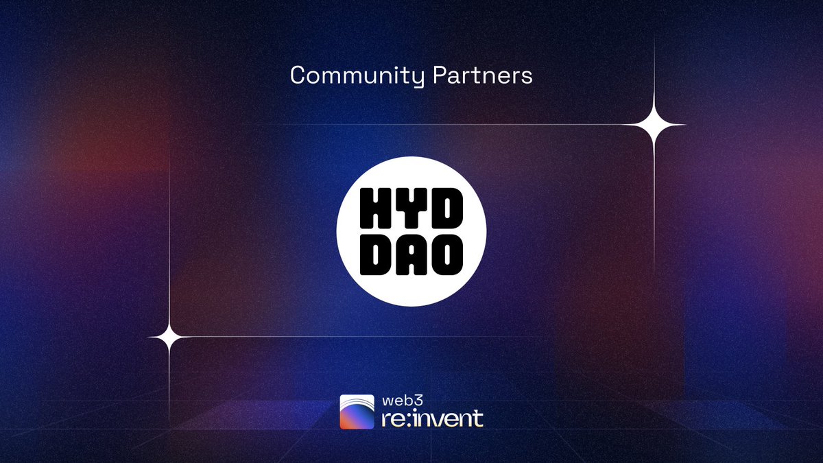 spheron's tweet photo. π Excited to announce our next collaboration between #Web3ReInvent π€ #HydDao!
Join us on December 9th in Bangalore!!
Reserve your spot now! ποΈ
https://t.co/OuMIZmPG9r
@hyderabaddao is a vibrant Web3 community creating an active Web3 Developer Ecosystem through their initiatives in the Hyderabad region!