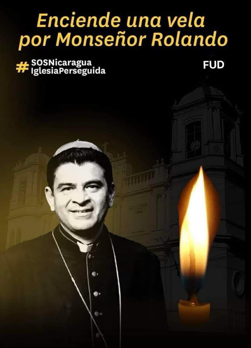 Tomado deFUD facebook 
Este lunes #27Nov Monseñor Rolando Álvarez estará de cumpleaños. El Frente Unido Democrático te invita a sumarte a esta actividad digital; elevemos nuestra oraciones y hagamos llegar nuestro amor y fuerzas. 
Sube tu foto en redes sociales con un mensaje 1/