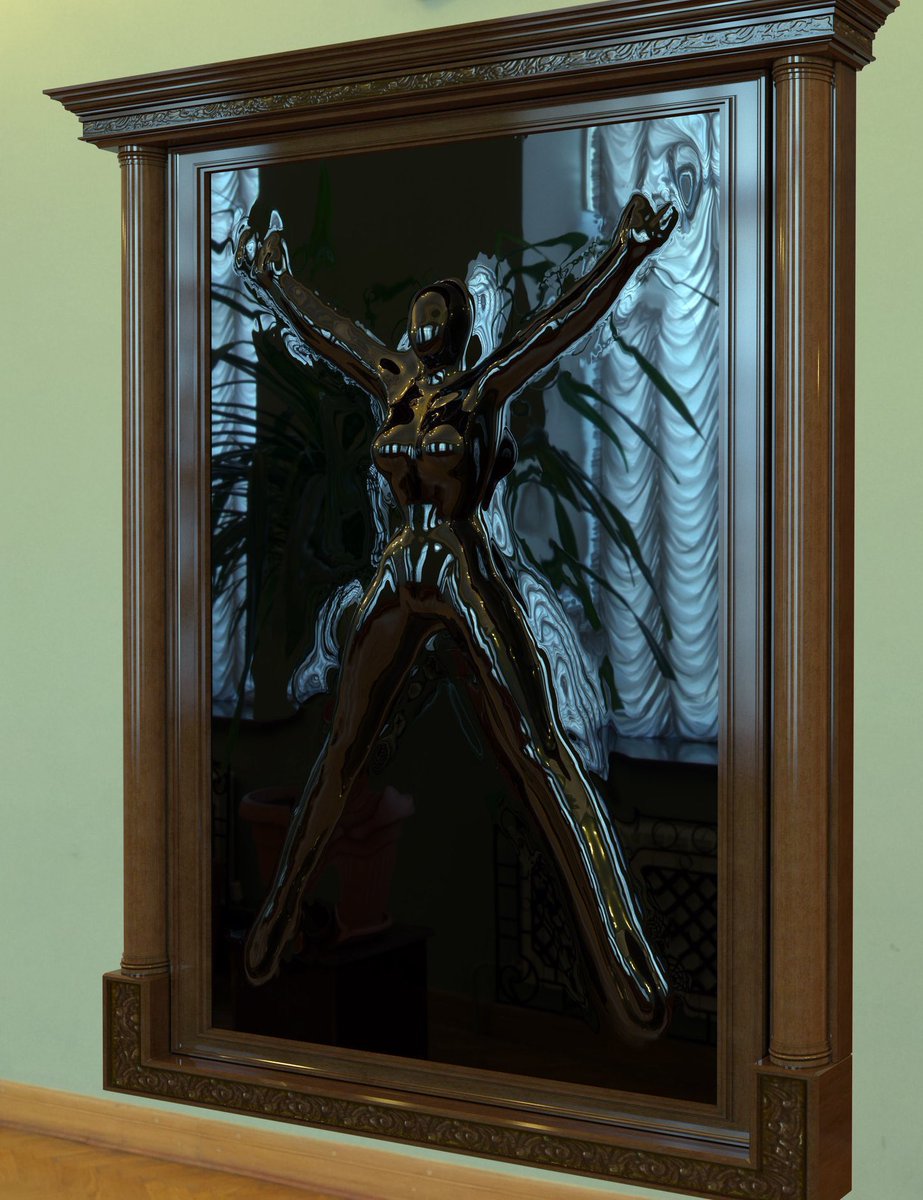 She’s been sealed into her forever prison, doesn’t she look cute? If you come visit her be sure to touch her and you’ll hear her muffled moans.